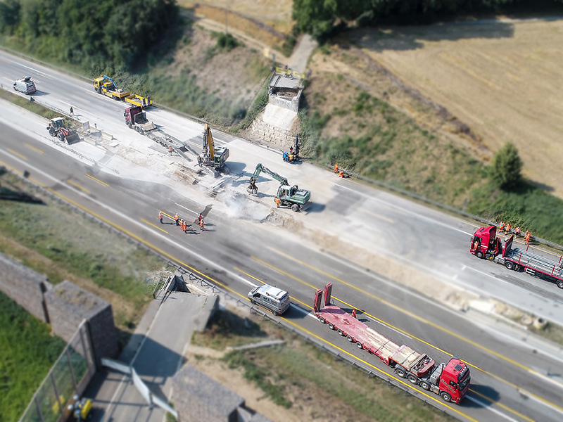 Drohnenfoto Baustelle