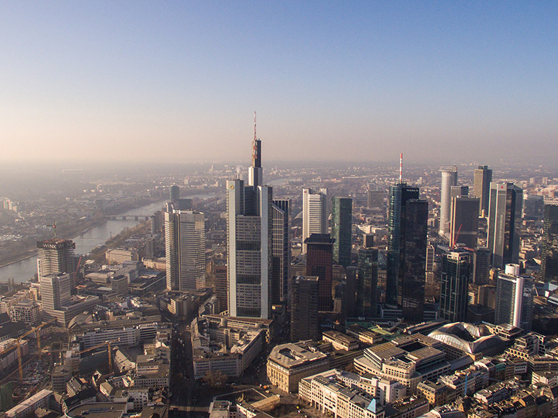 Drohnenfoto Stadt